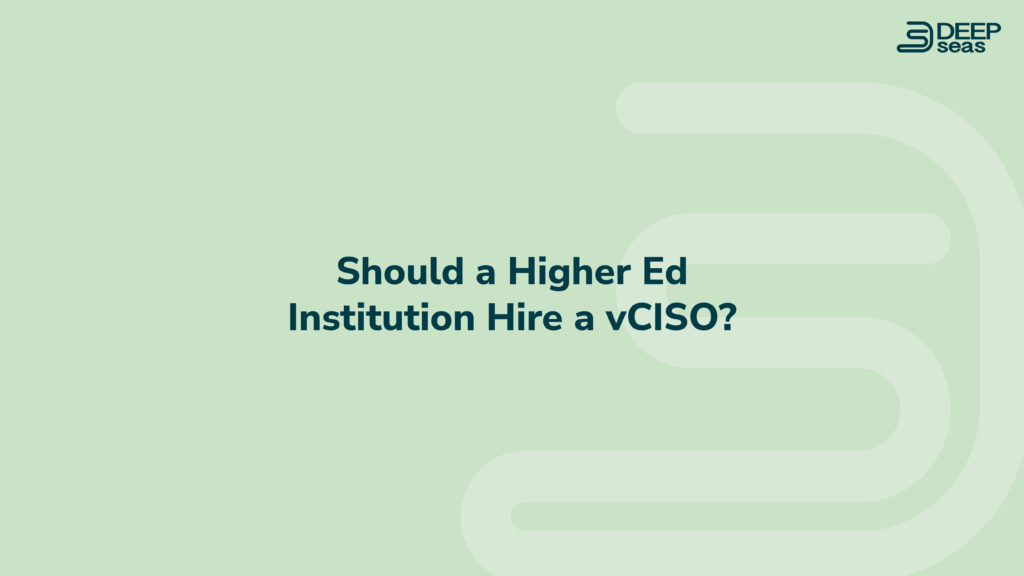 vCISO for Higher Education